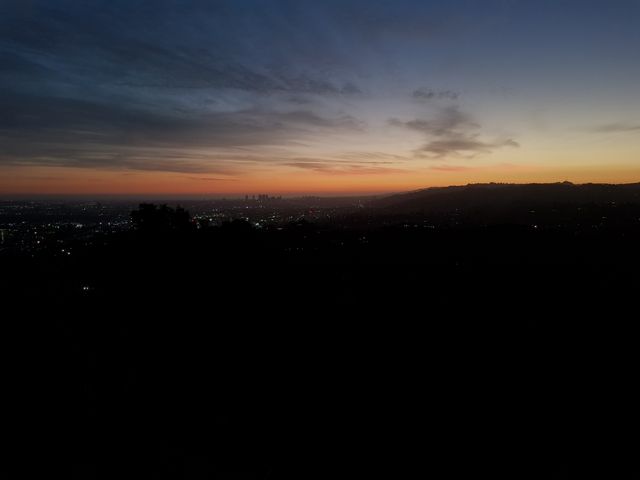 Sunset at Griffiths Observatory