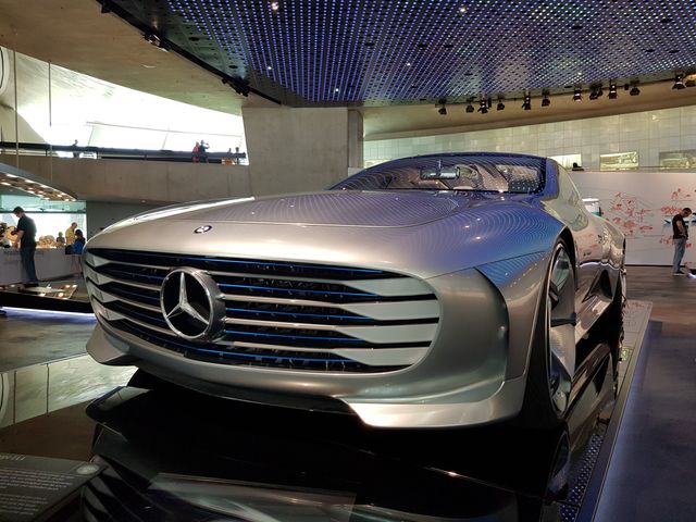 Mercedes Benz museum in Stuttgart, Germany
