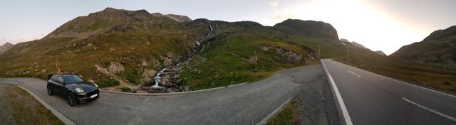 Down to St. Moritz via Fluela pass