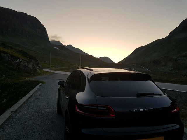 Sunset in Fluela Pass, Switzerland
