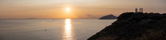 Sunset and the Temple of Poseidon