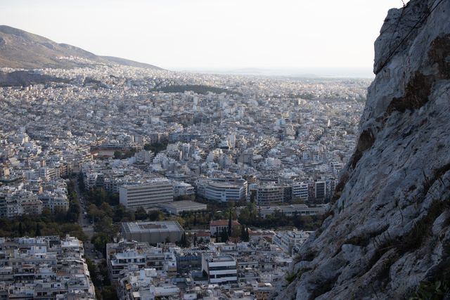 Walking down from Lycabettus