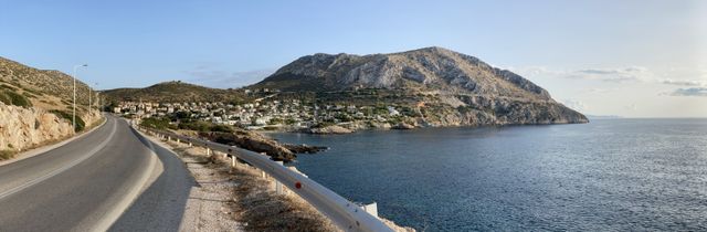 Greek coastline on the way to the Temple of Poseidon