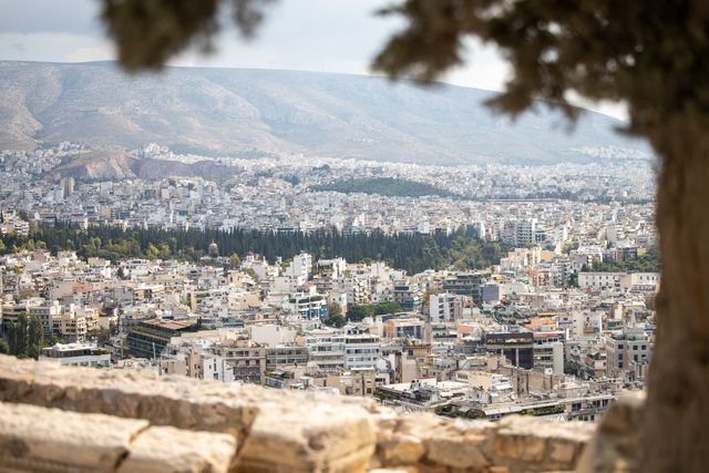 View to Athens from Acropolis