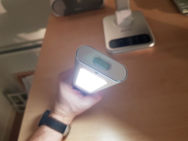 Rechargeable plus three brightness levels