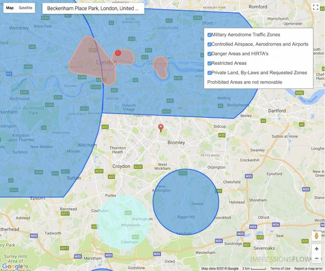 Pinpoint is not covered by airport zones