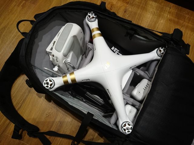Backpack with DJI Phantom