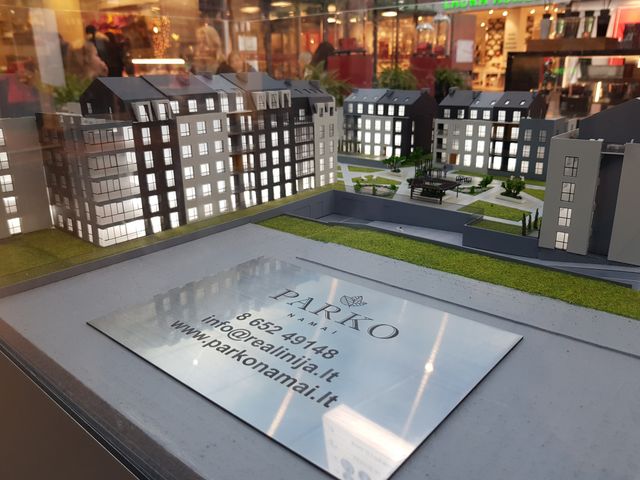 New development ad in the shopping mall