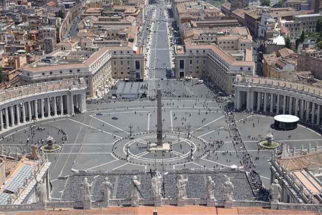 aerial view of st. peter's square