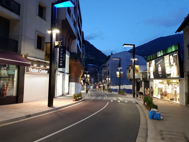 Evening walk in Andorra la Vella