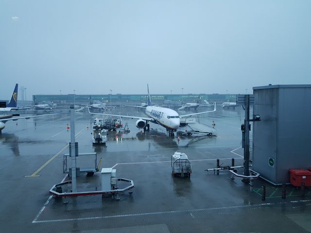 Leaving the rainy London