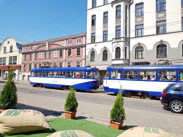 Authentic trams of Riga