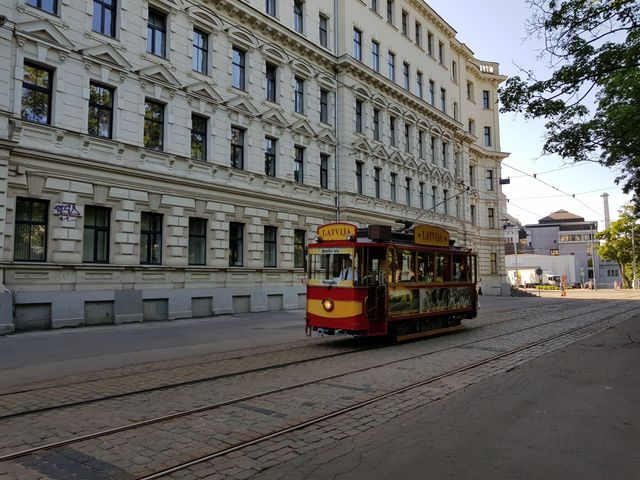 Hundred years old historic tram